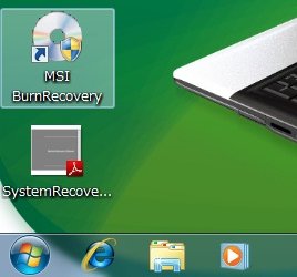 how to set up msi burn recovery flas drive